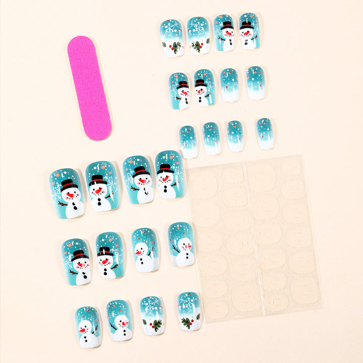 Festive Winter-Themed 3D Nail Art Extensions Stornfield 1789713261