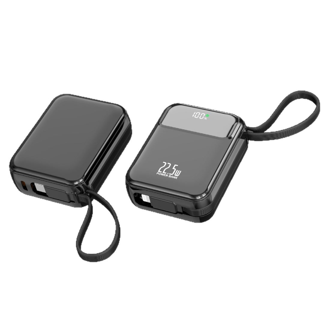 Compact power bank with multifunctional connection and digital charging display Stornfield