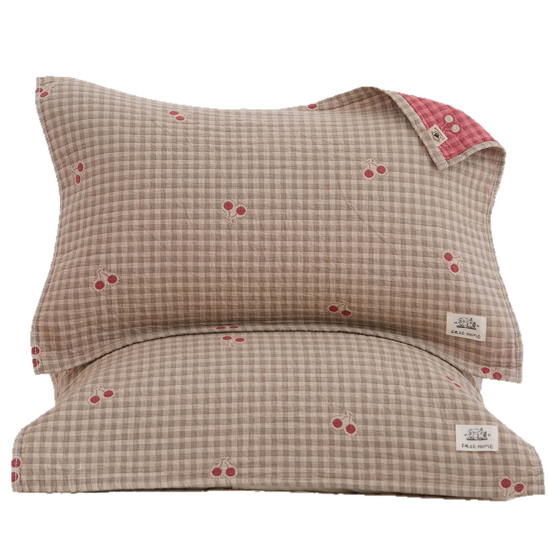 Women's pillowcase with modern checkered pattern Stornfield