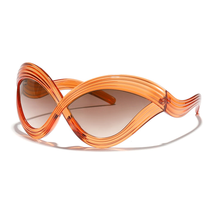 Women's fashionable sunglasses with innovative wave frame Stornfield