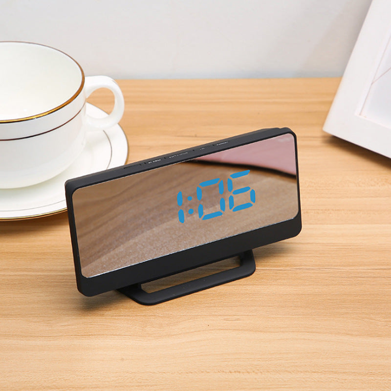 Digital alarm clock with mirror display and snooze function Stornfield