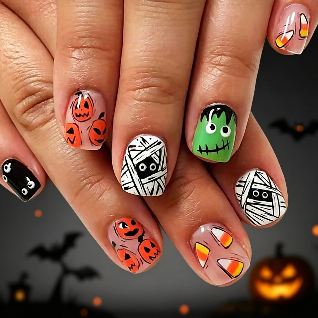 Festive Halloween Nail Art Enhancements Stornfield 1789915198