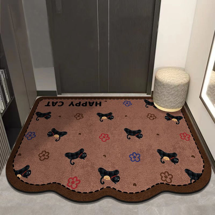 Cute Cat-Themed Entrance Mat
