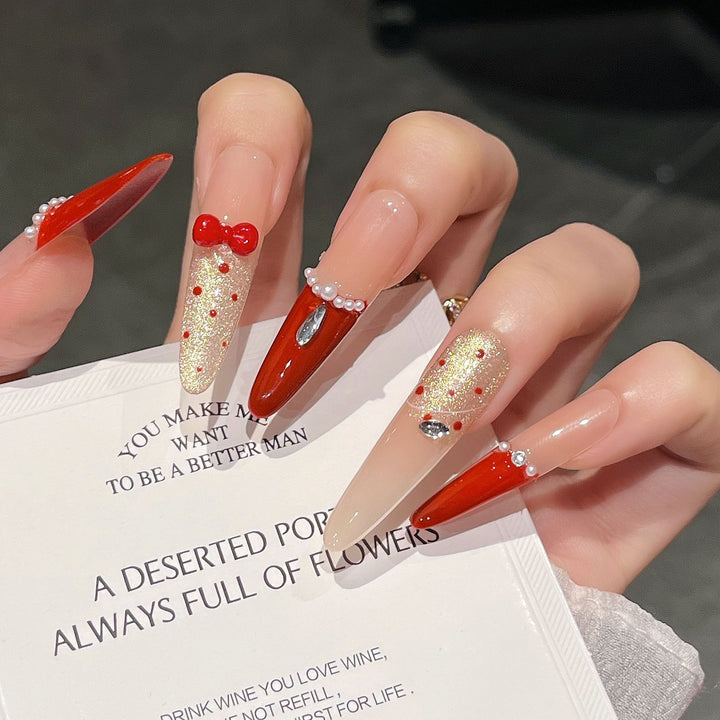 Festive Themed Press-On Nail Extensions Stornfield