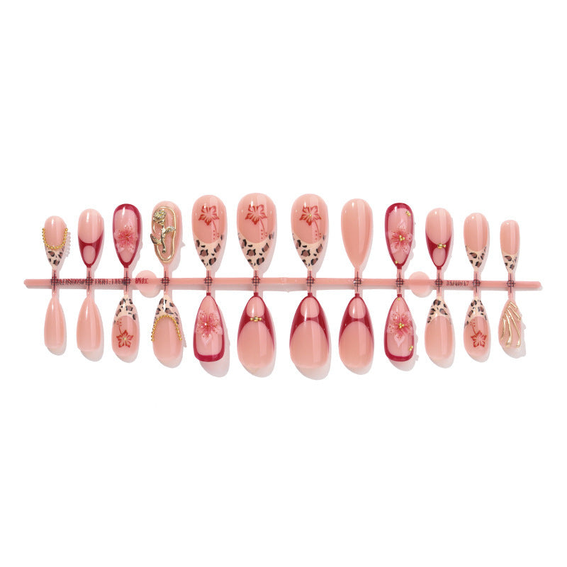 Floral Design Acrylic Nail Set Stornfield
