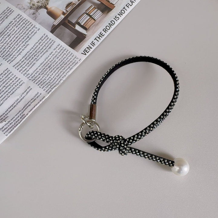 Elegant Knotted Pearl Bracelet Strap Stornfield