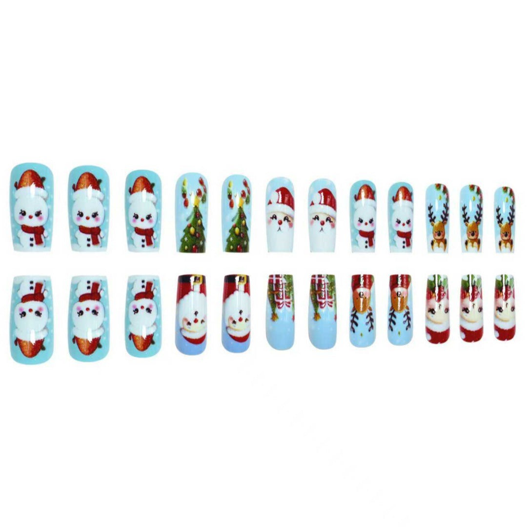 Festive Holiday Character Nail Art Set Stornfield