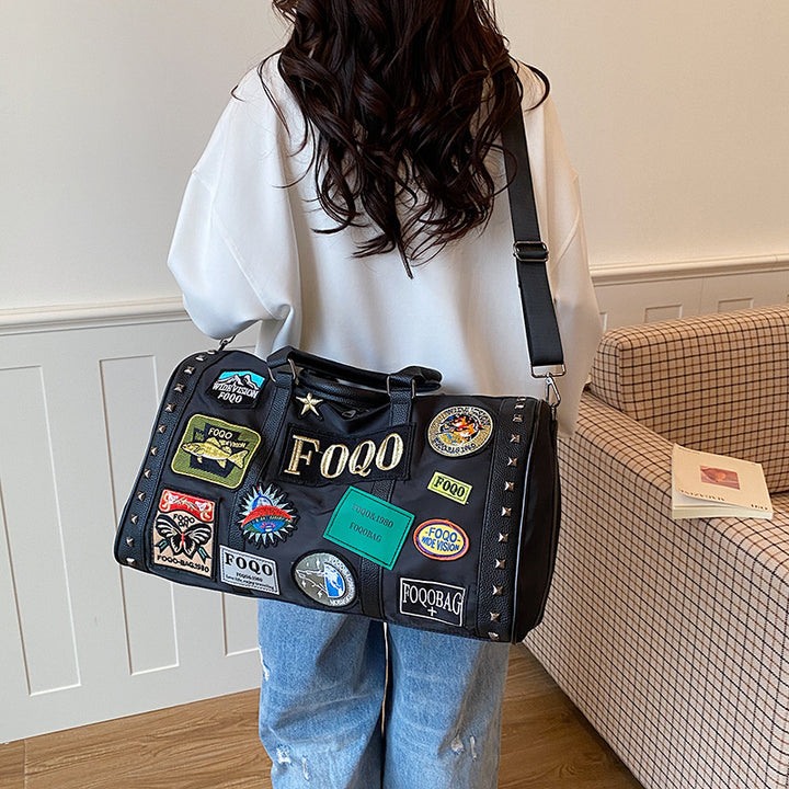 Stylish Patchwork Weekend Duffel Bag Stornfield