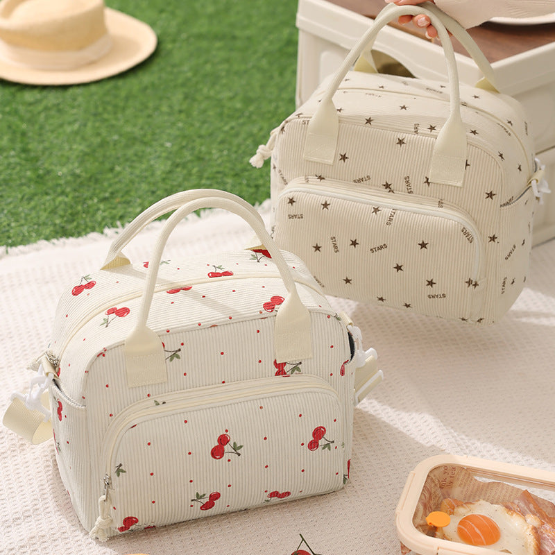 Cute Cherry Print Insulated Lunch Bag Stornfield
