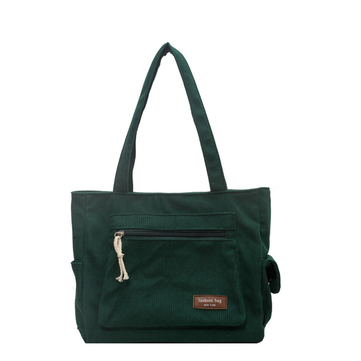 Corduroy Fashion Tote Bag