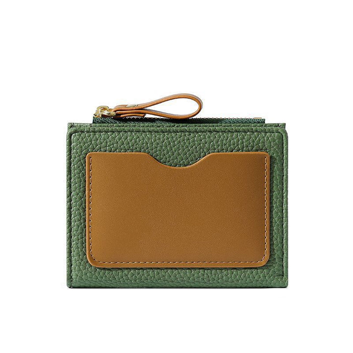 Textured  Leather Zippered Card Holder Stornfield