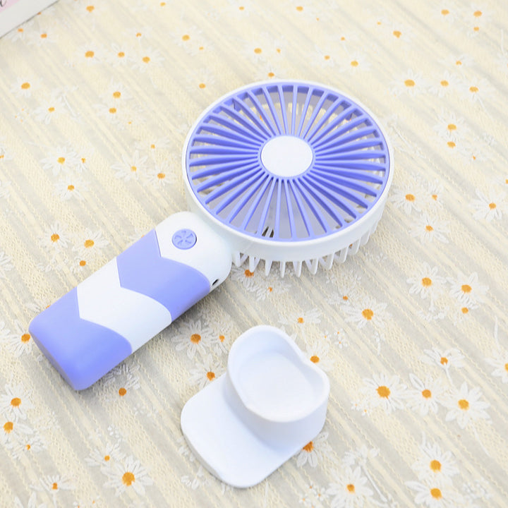 Women Portable Hand Fan with Flexible Stand and Powerful Battery Stornfield