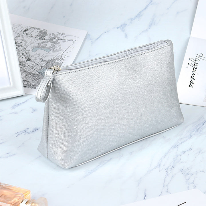 Elegant Metallic Makeup Pouch
