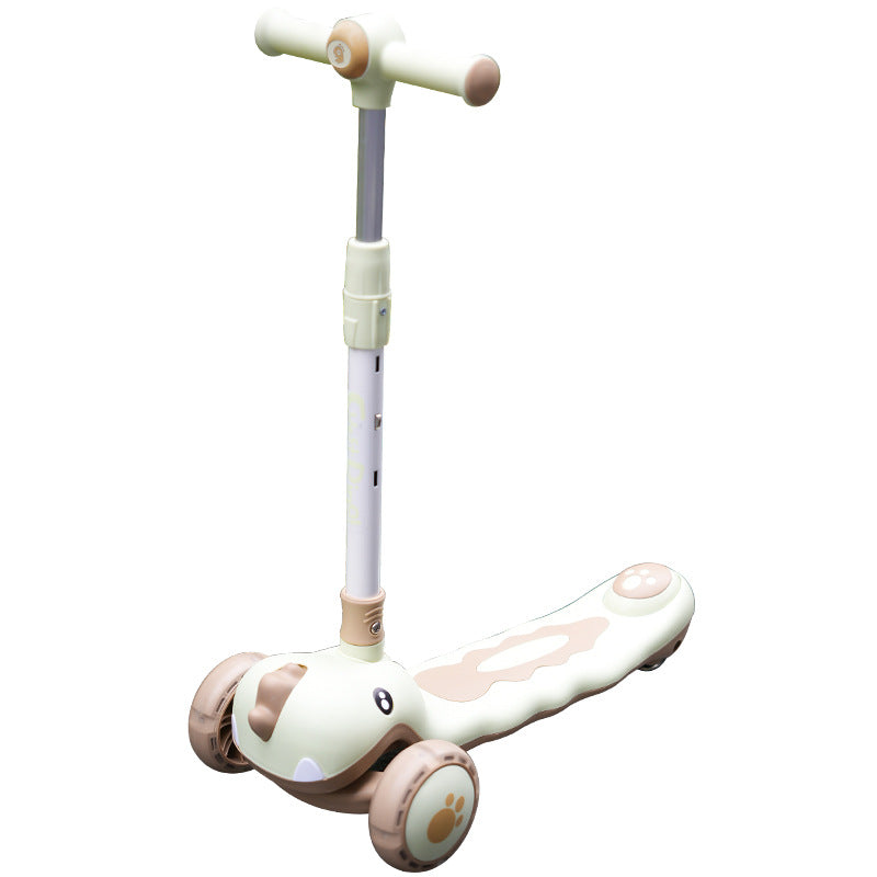 Animal-Themed Lean-to-Steer Kick Scooter Stornfield