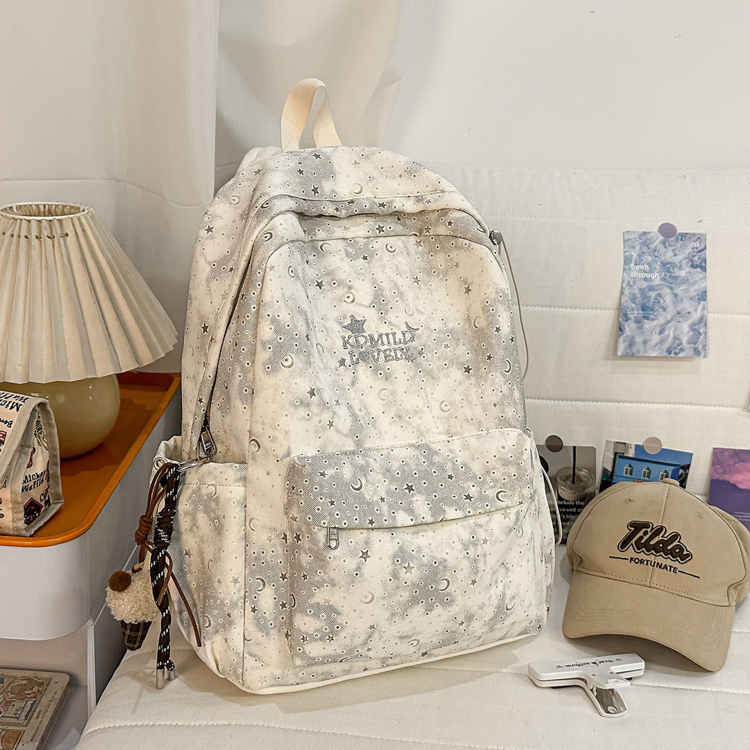 Stylish Starry-Print Backpack Stornfield