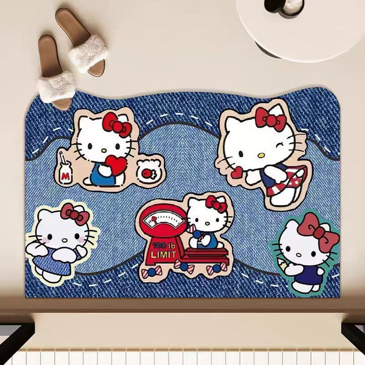 Cartoon-Themed Bath Mat