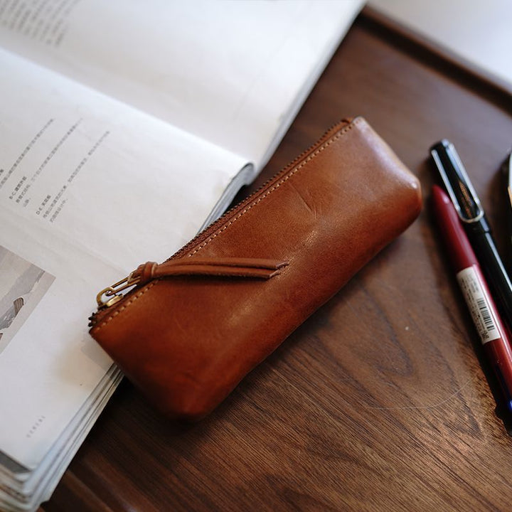 Premium Leather Pencil Pouch Stornfield
