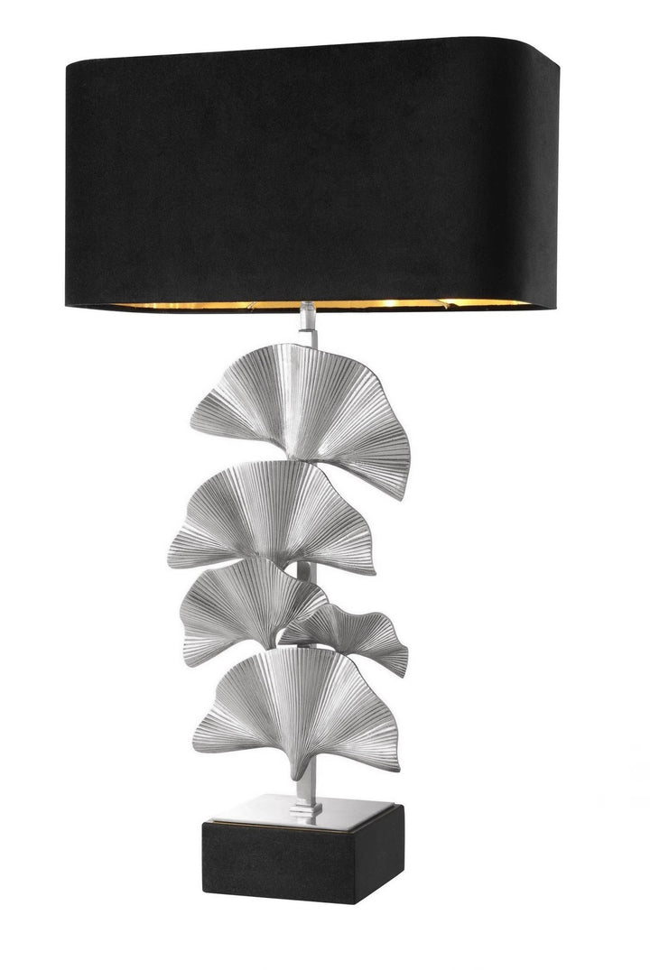 Artistic Table Lamp with Ginkgo Leaf Design