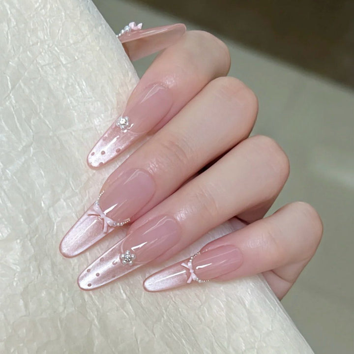 Glamorous Starry Press-On Nail Art