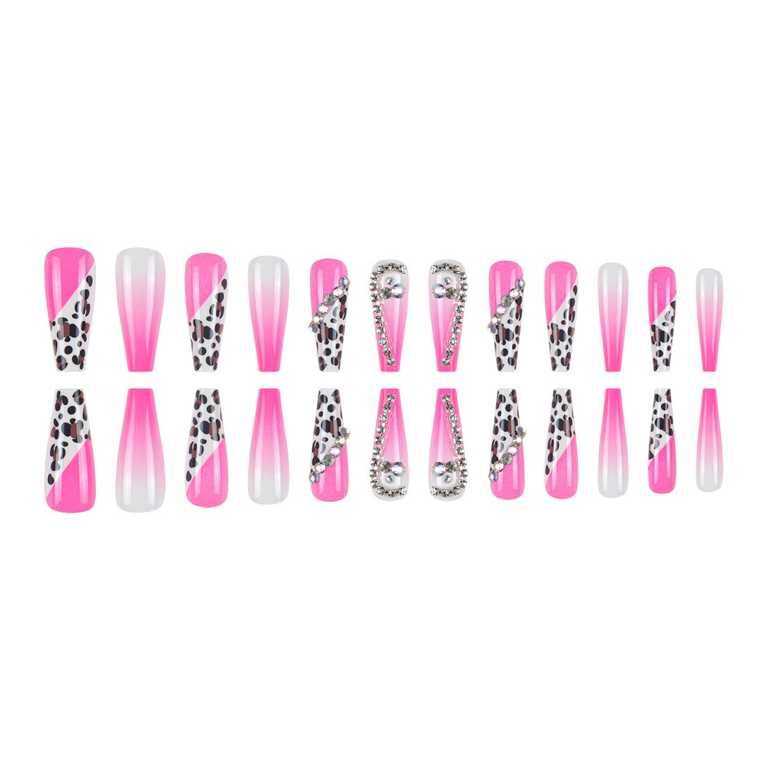Glamorous Stiletto Press-On Nail Set with Gem Accents Stornfield