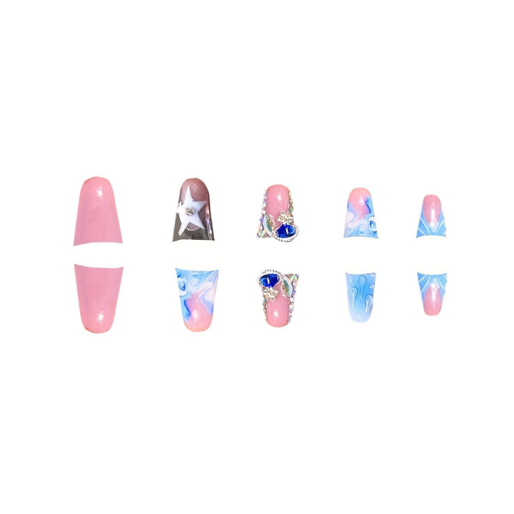 Artistic Water Droplet Press-On Nails Stornfield