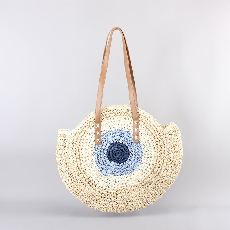 Round Basket Bag with Modern Design Stornfield