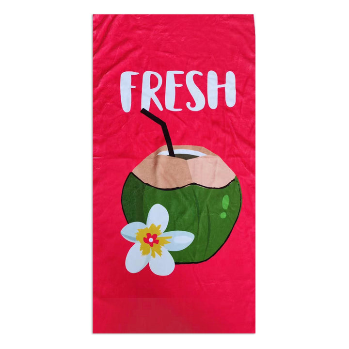 Beach towel with stylish palm motif Stornfield