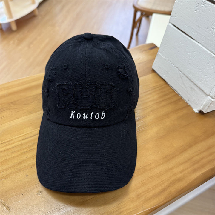 Men's Distressed Embroidered Baseball Cap Stornfield