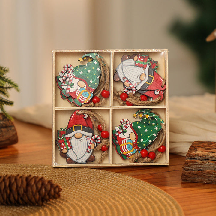 Decorative Christmas ornaments in gnome design Stornfield