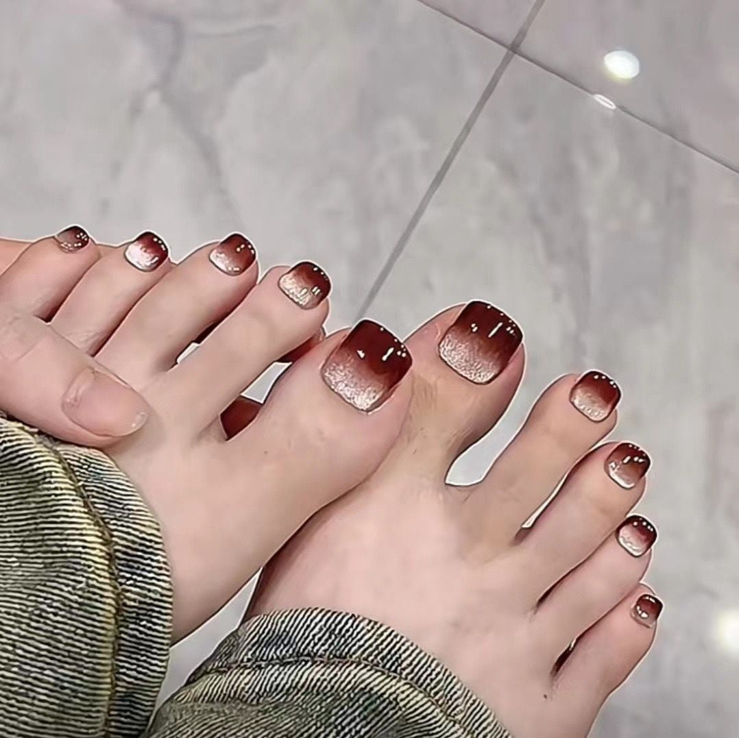 Ombre Pedicure Nail Art Stornfield