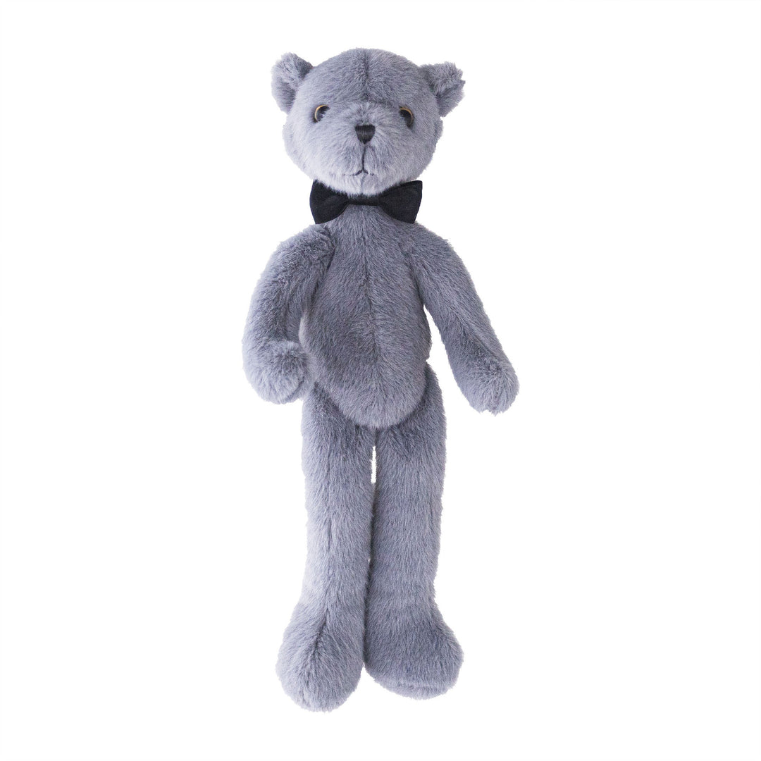 Plush Teddy Bear with Satin Bow Tie Ultra-Soft Huggable Collectible Toy
