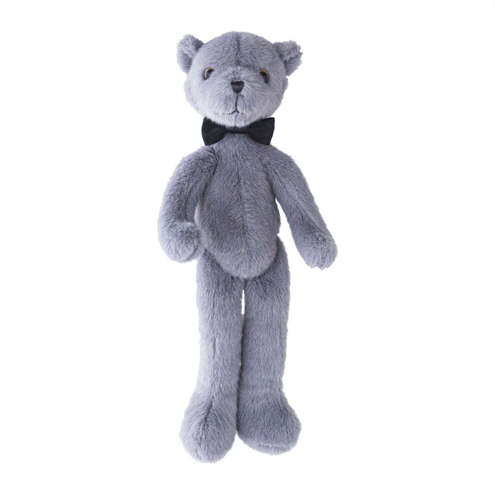Plush Teddy Bear with Satin Bow Tie Ultra-Soft Huggable Collectible Toy