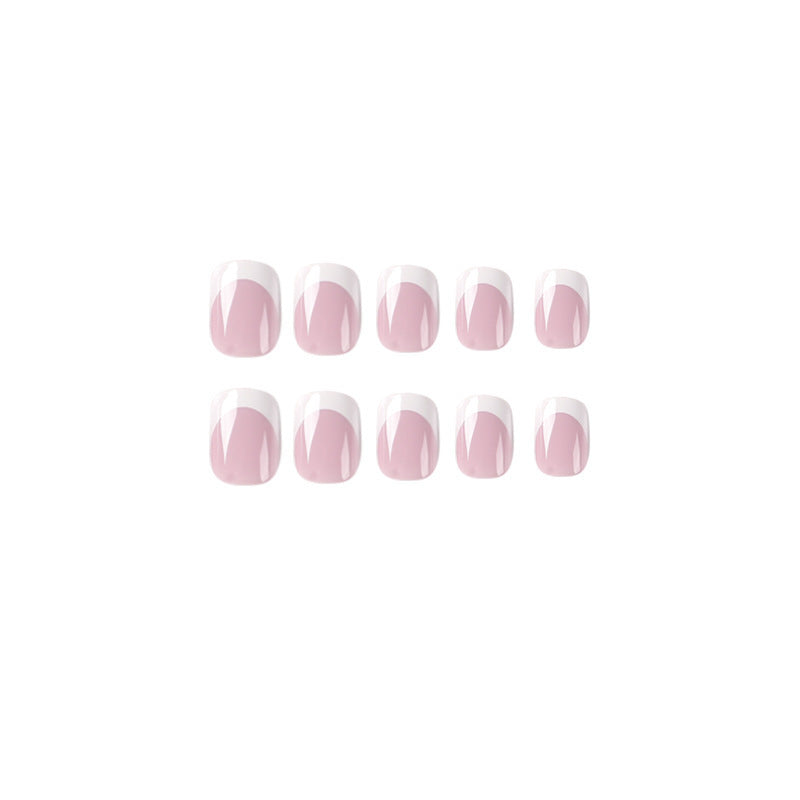 Classic French Tip Nail Art Enhancements Stornfield