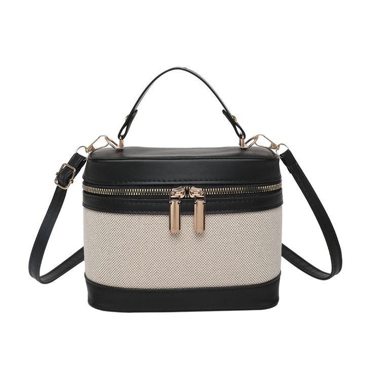 WoChic Leather and Fabric Crossbody Bag Stornfield