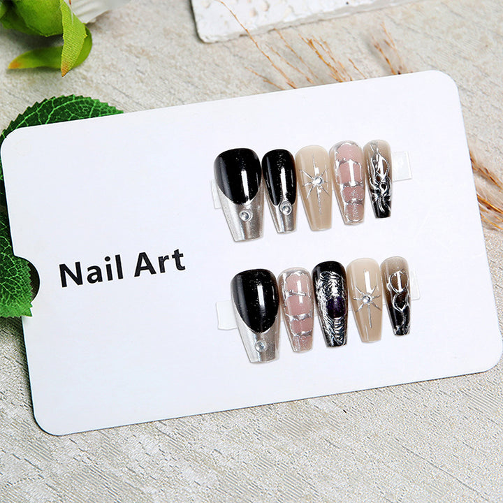 Artful nail tips with elegant patterns Stornfield