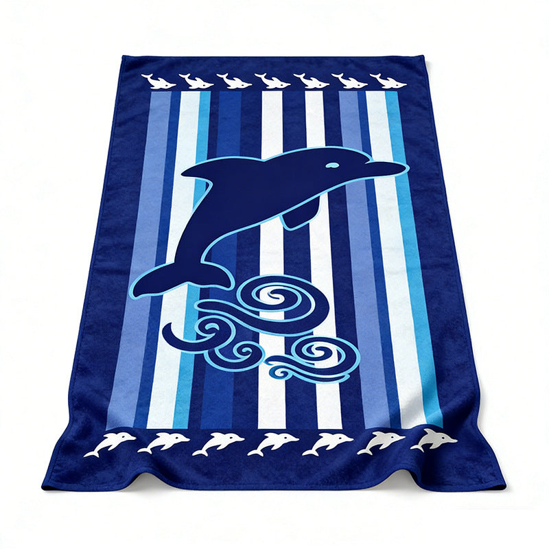 Beach towel with colorful stripe pattern Stornfield