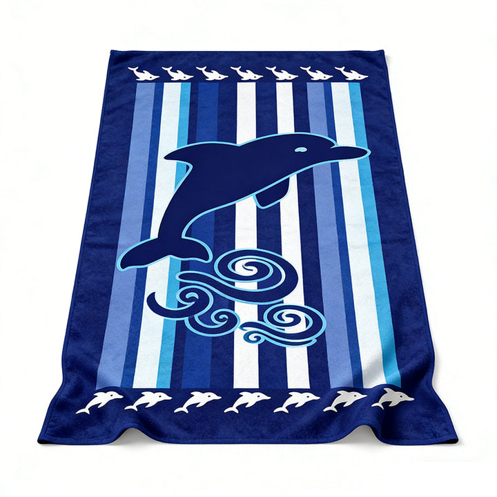 Beach towel with colorful stripe pattern Stornfield
