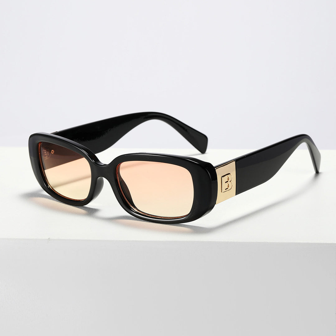 Women trendy sunglasses with fashionable clear frame and UV protection Stornfield