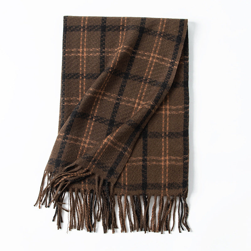 Women Checked Wool Coat Stornfield