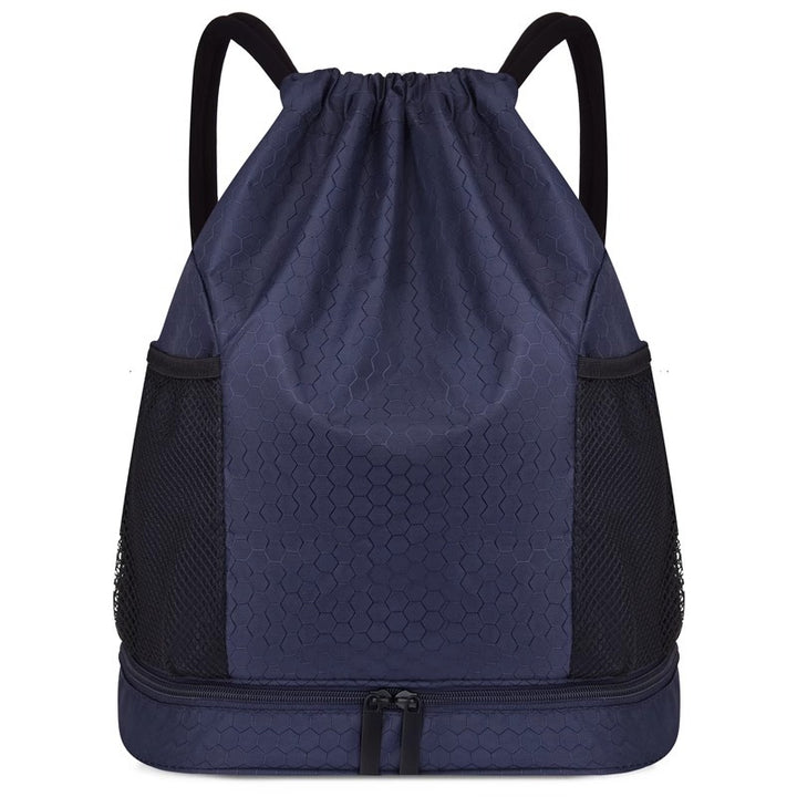 Lightweight Hexagonal Pattern Drawstring Backpack Stornfield