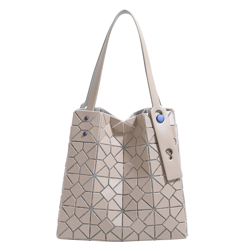 Geometric Patterned Reusable Tote Bag