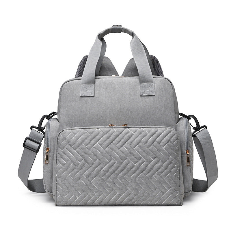 Multi-Function Quilted Diaper Backpack Stornfield