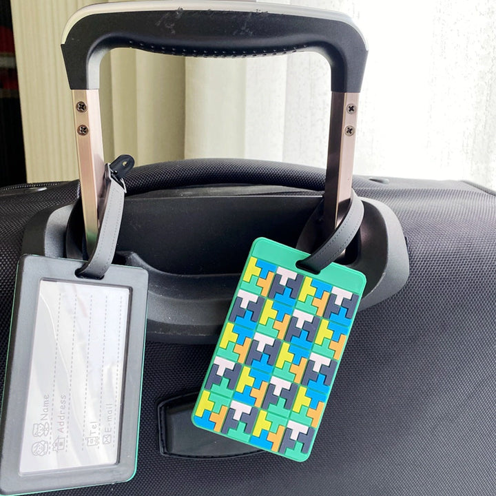 Puzzle Pattern Luggage Identifier Stornfield