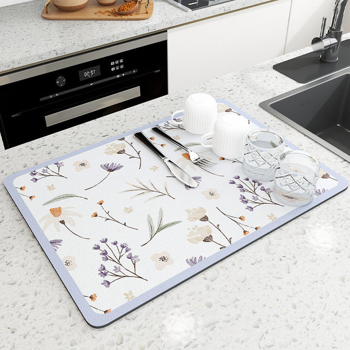 Floral Pattern Kitchen Mat Stornfield