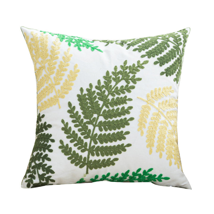 Women Decorative Cushion Cover with Fine Floral Embroidery Stornfield