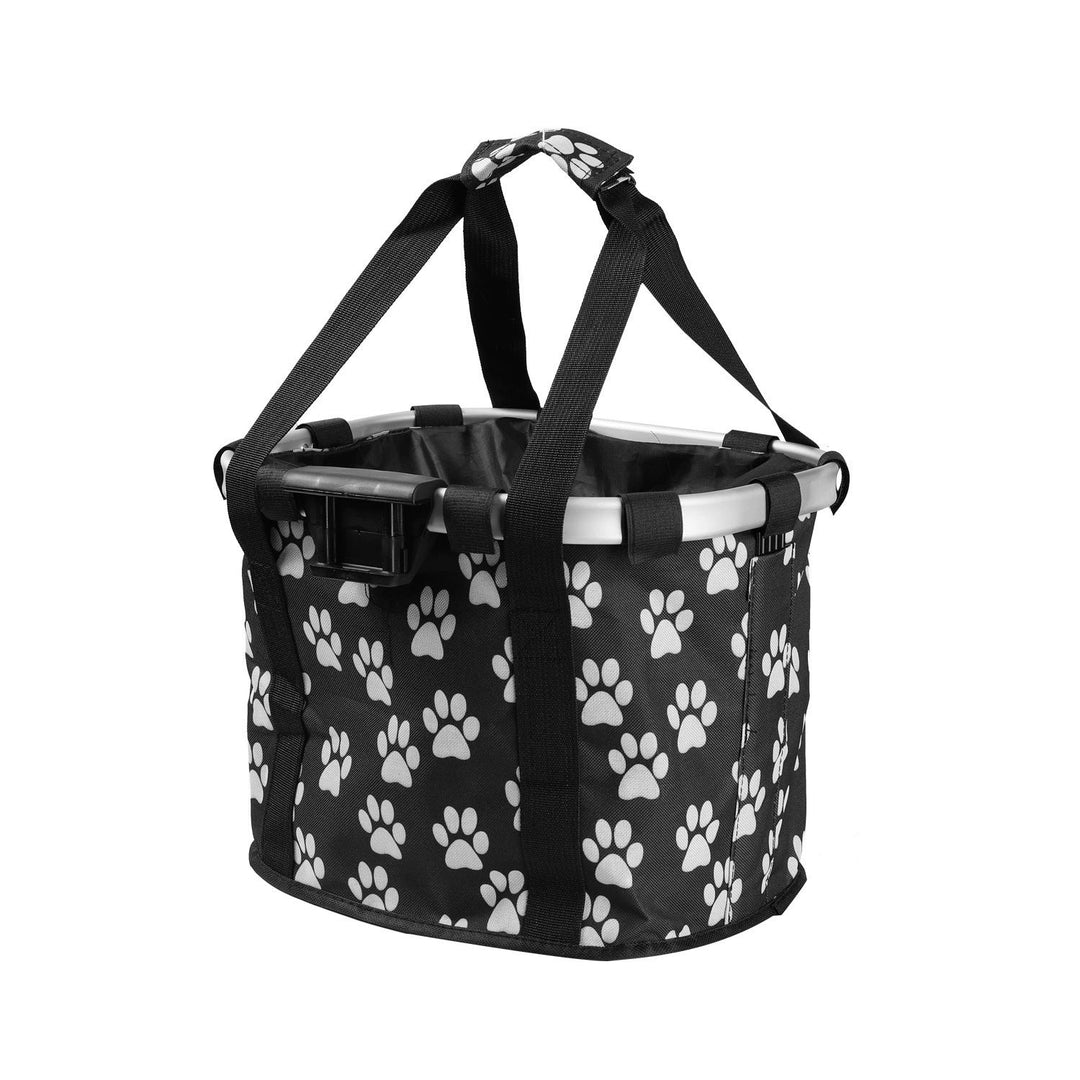 collapsible insulated front bike basket with quick-release mounting and waterproof liner Stornfield