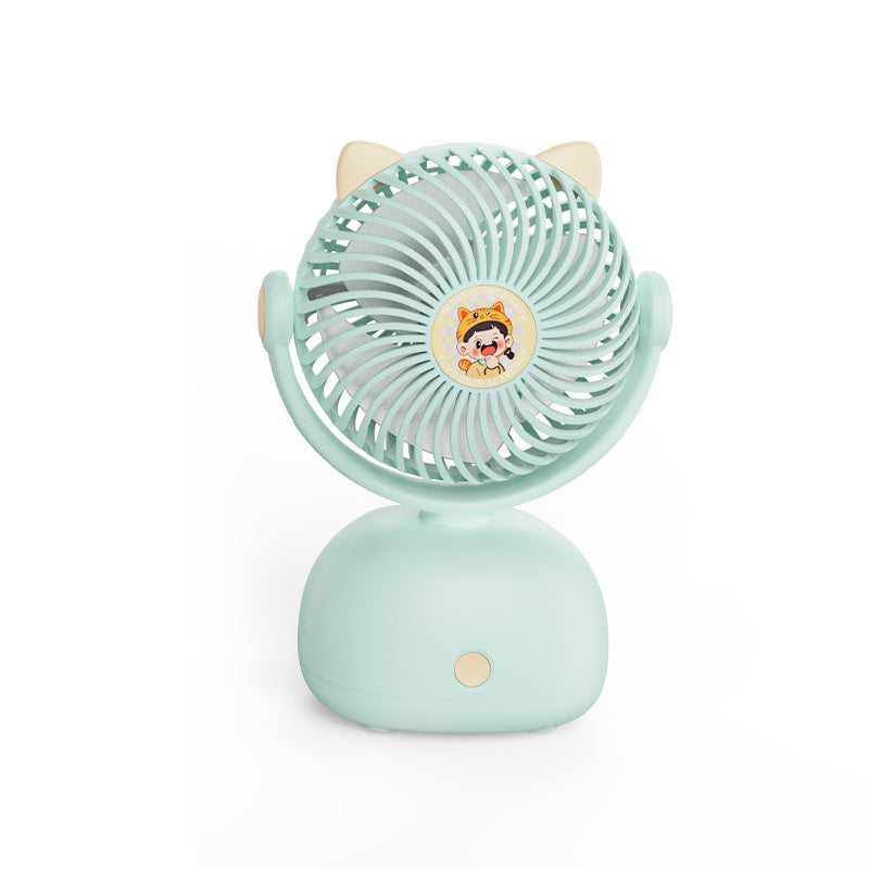 Unisex Portable Mini Fan with Cute Cat Design Stornfield