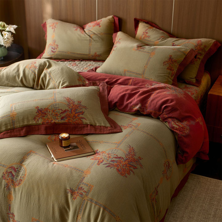 Velvet Jacquard Duvet Cover Set