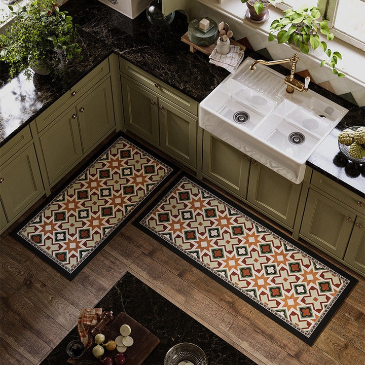 Coffee-Themed Kitchen Mat