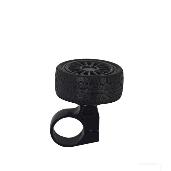 novelty wheel-shaped bicycle bell with adjustable handlebar clamp Stornfield